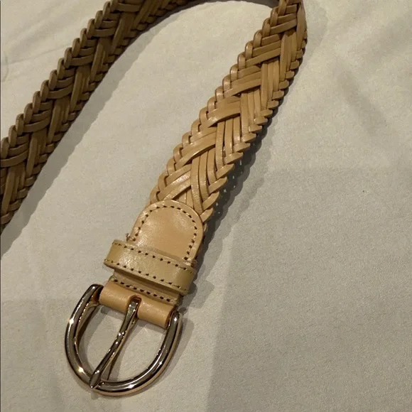 J. Crew Braided Leather Belt in Tan - Picture 3 of 4